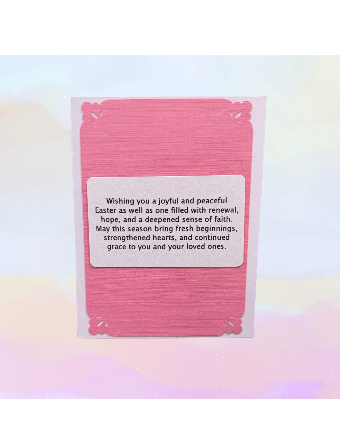 Happy Easter Card in Pink