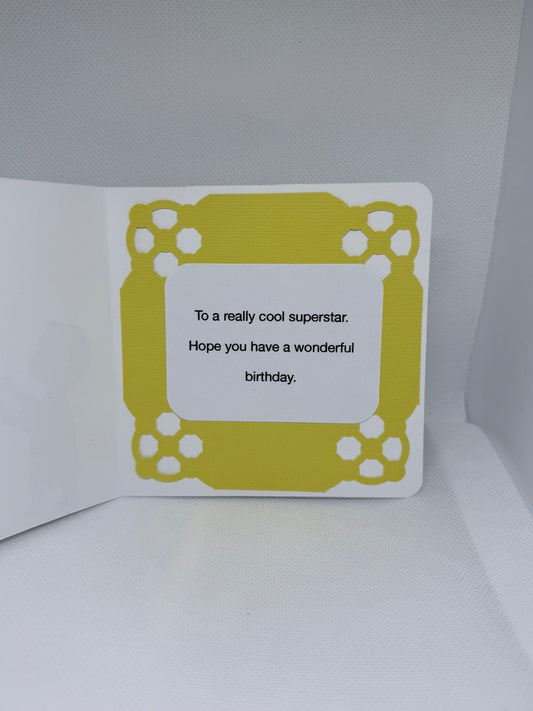 Child Reaching Rainbow Birthday Card
