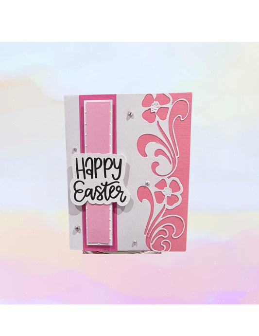 Happy Easter Card in Pink